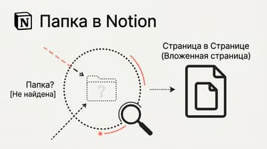 Как создать папку в Notion: вложенные страницы вместо привычных папок