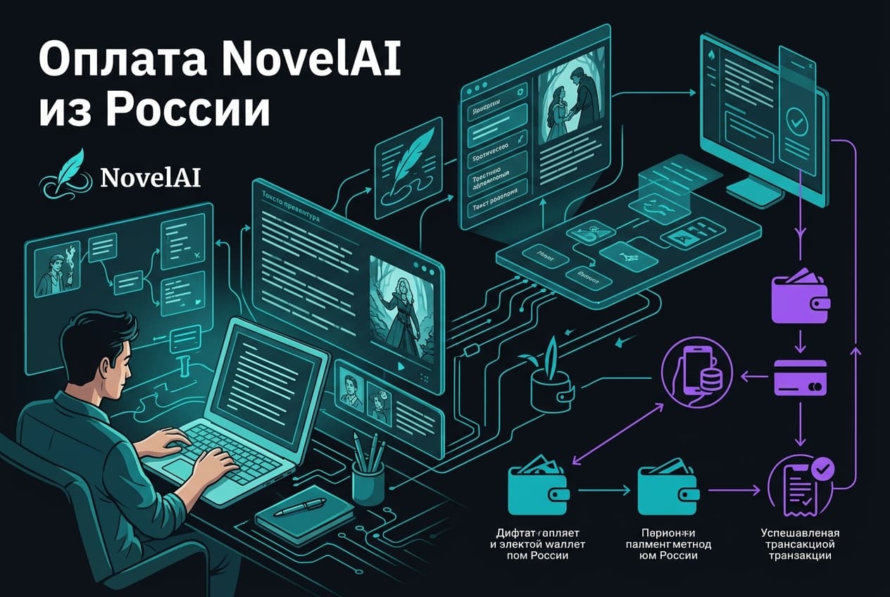 Как оформить подписку NovelAI из России в 2026 году: без зарубежной карты