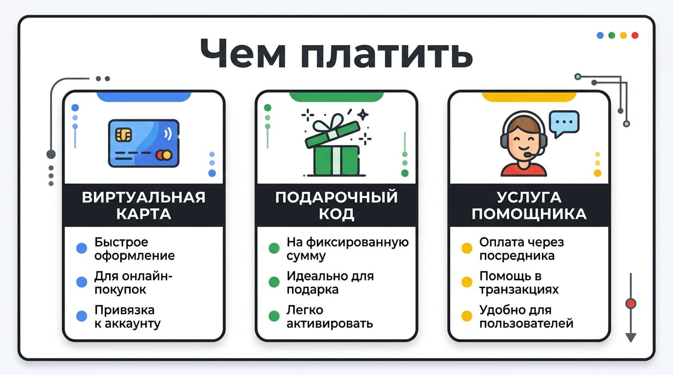 Как оплатить покупку в Play из России в 2026 году — фото 2