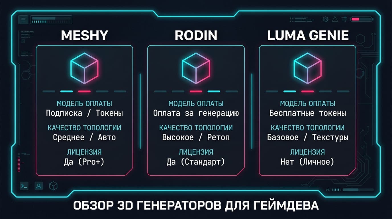 Топ нейросетей для геймдев-ассетов в 2026: что выбрать под 2D, 3D, текстуры и звук — фото 4