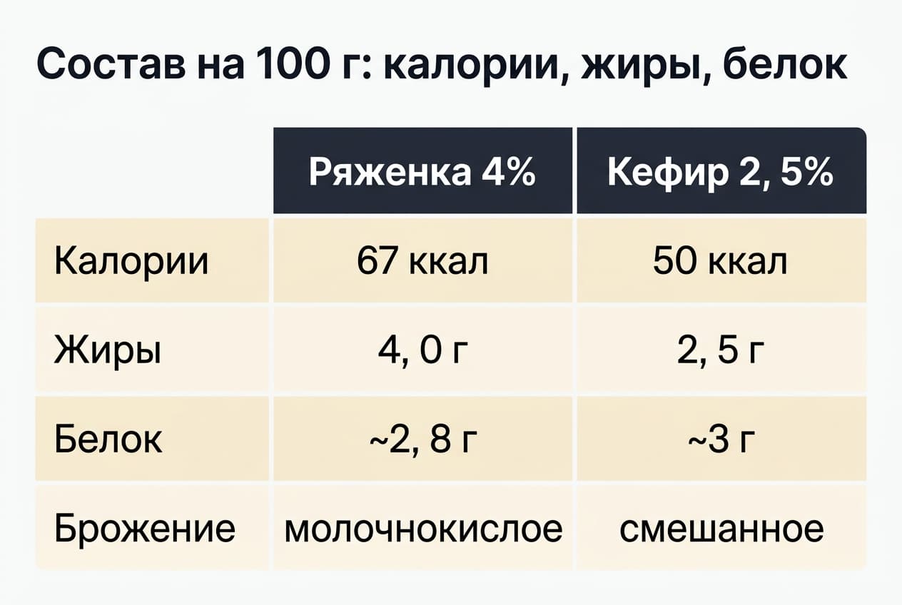 Ряженка или кефир: что полезнее и чем они отличаются — фото 2