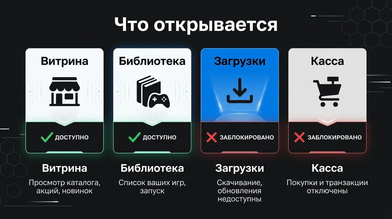 Работает ли Epic Games Store в России: что открывается, где стоп и что с деньгами на аккаунте — фото 1