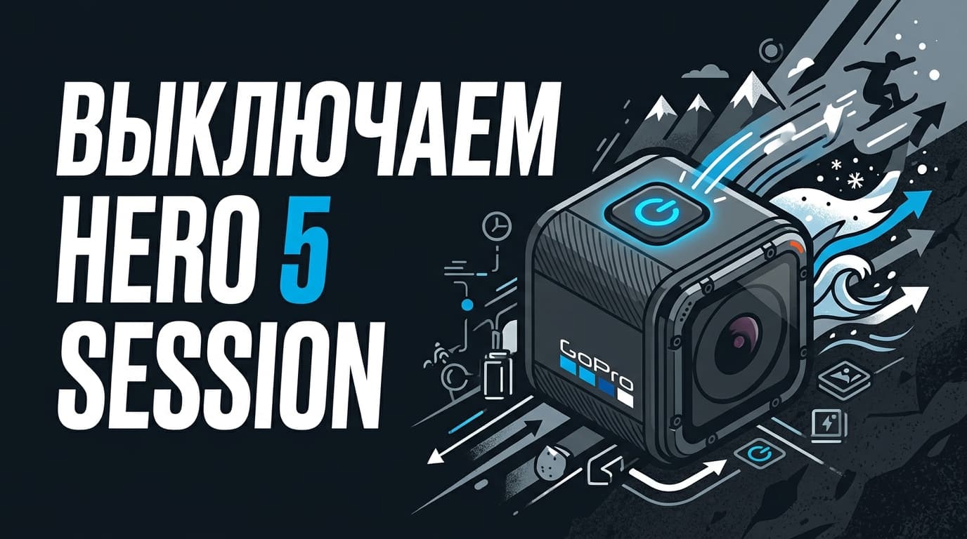 Как выключить GoPro Hero 5 Session: одна кнопка и никакой магии