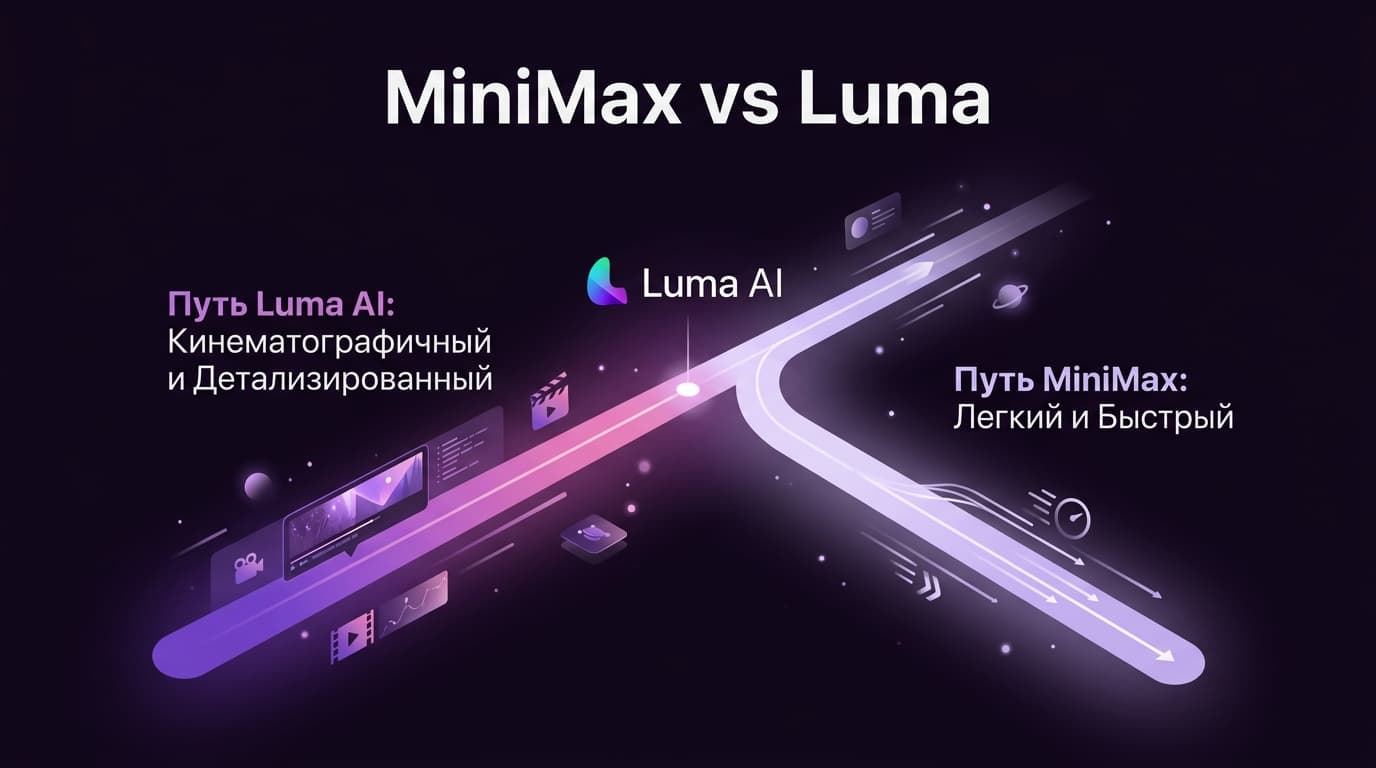 MiniMax AI (Hailuo) vs Luma: что выбрать для генерации видео