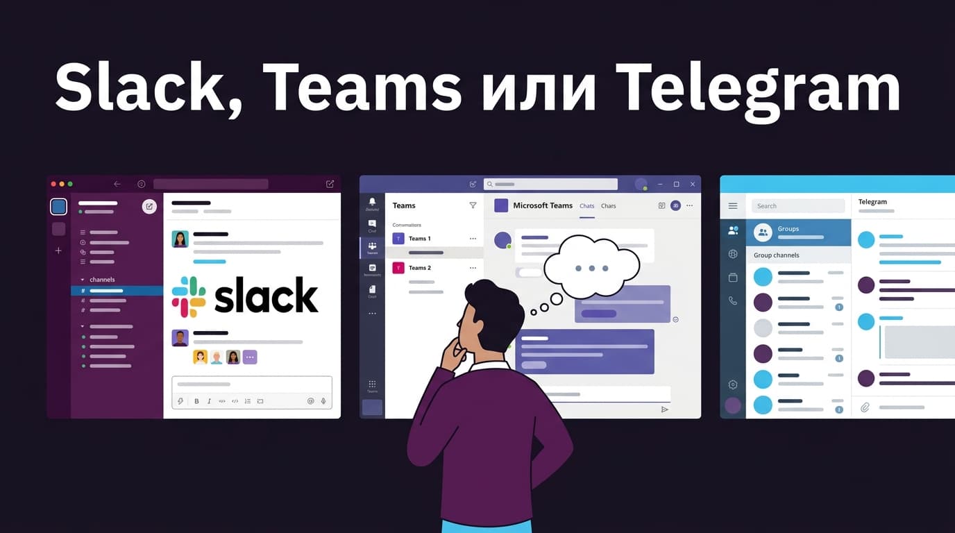 Что выбрать для работы — Slack, Teams или всё-таки Telegram
