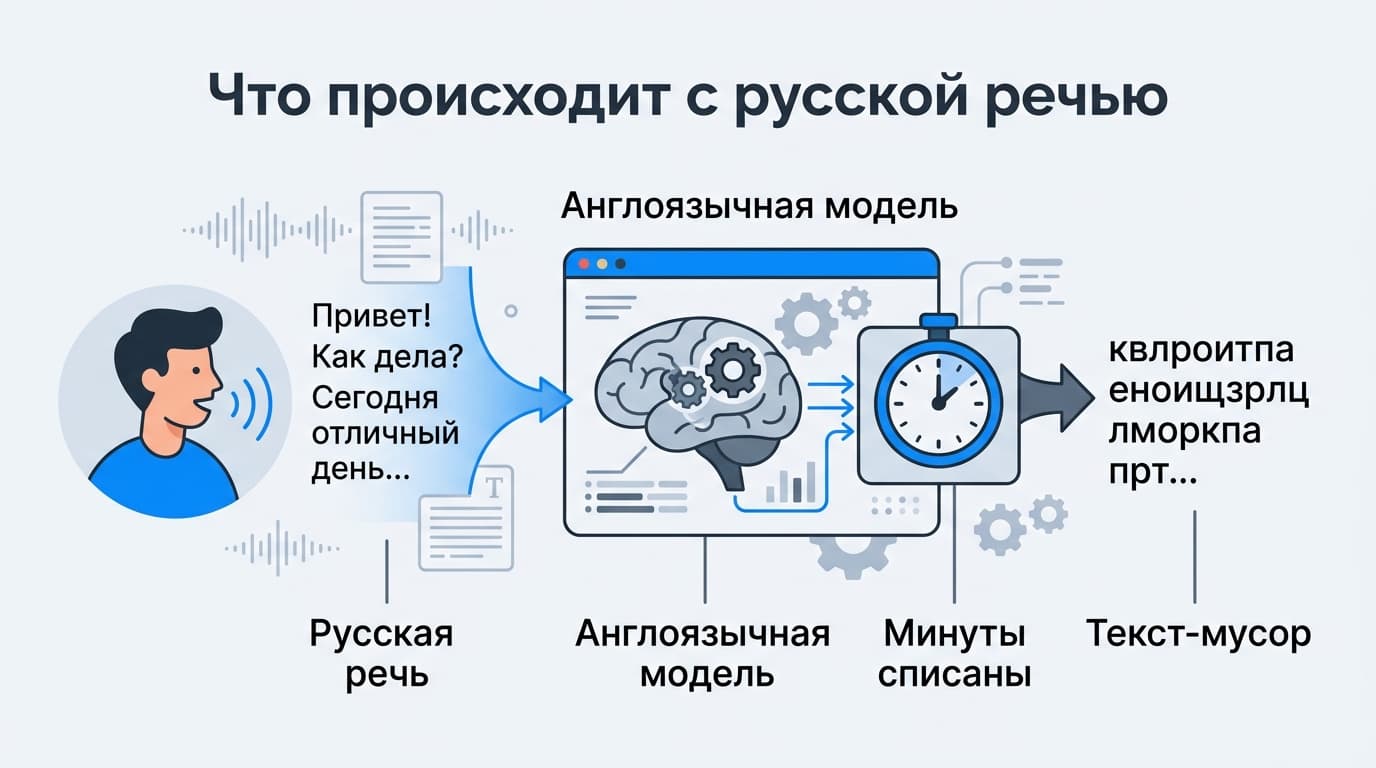 Что делать, если нужен русский язык, а Otter его не транскрибирует: почему так и чем заменить — фото 2