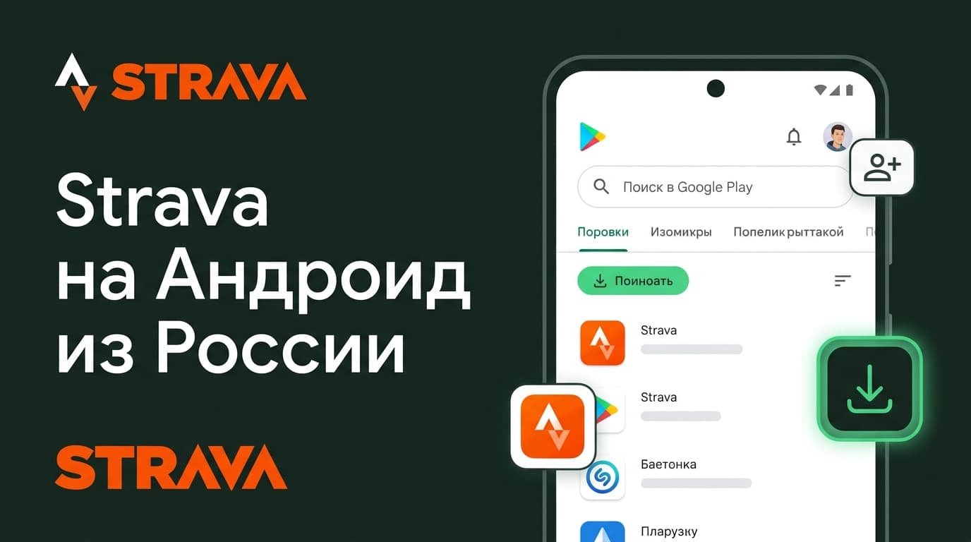 Как скачать Strava из России на Андроид: разбираем варианты