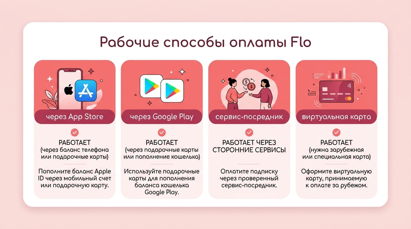 Flo Premium из России: как провести оплату в 2026 году — фото 1