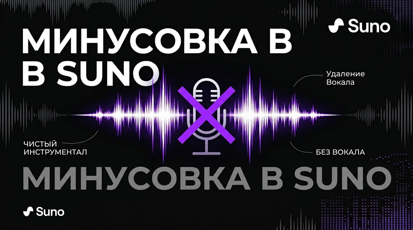 Минусовка в Suno: как получить инструментал без вокала