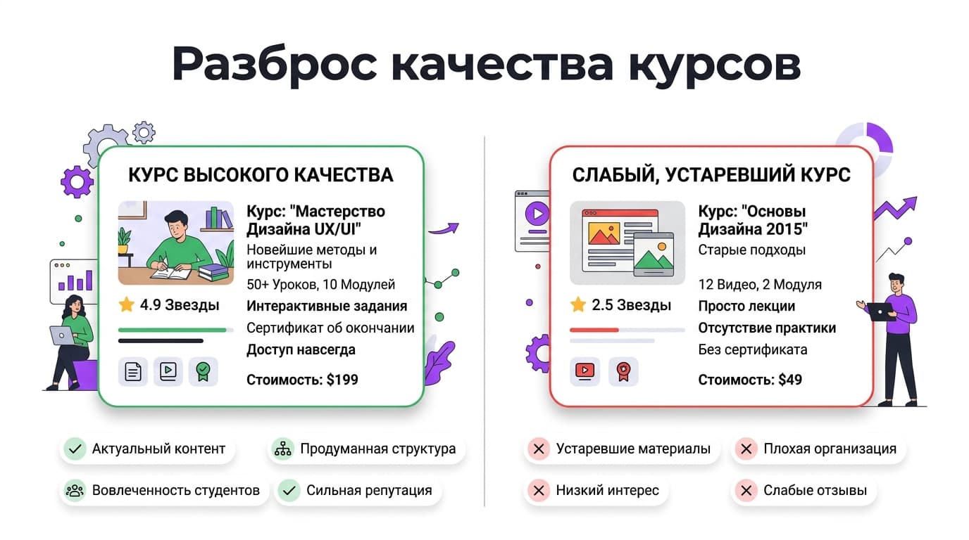 Udemy отзывы: почему в Google Play 4.6, а на отзовиках вдвое ниже — фото 3