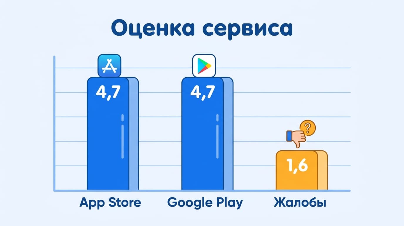 Busuu отзывы: почему в сторах 4,7 звезды, а на жалобных площадках 1,6 — фото 1