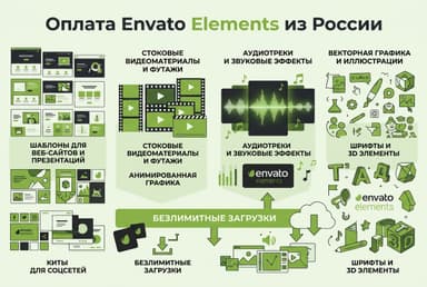 Как оформить подписку Envato Elements из России в 2026 году: без зарубежной карты