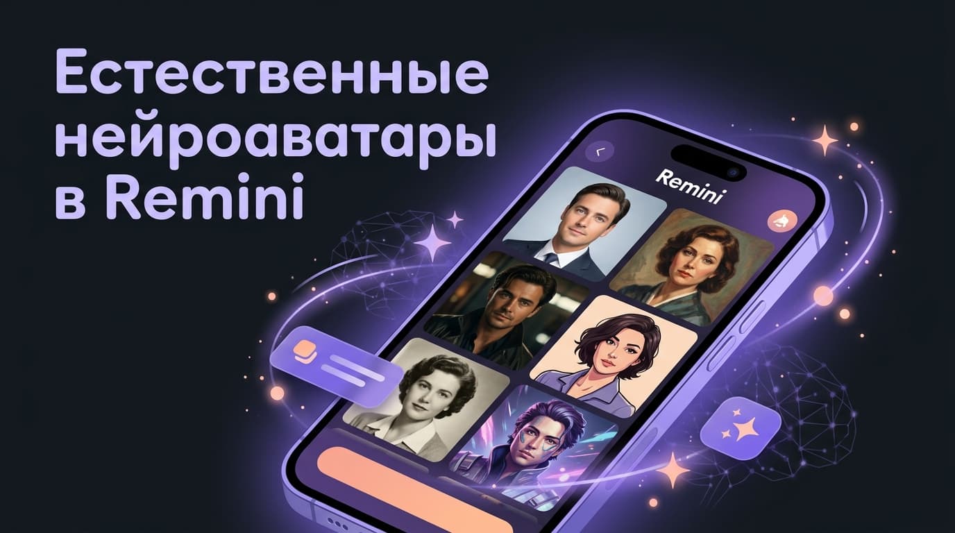 Нейроаватары в Remini без эффекта пластиковой куклы: как загрузить фото правильно