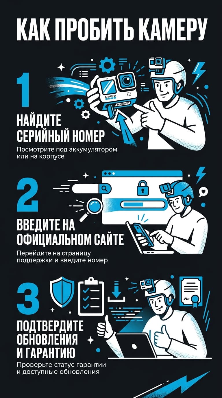 Как проверить GoPro по серийному номеру: где найти и что он расскажет — фото 2