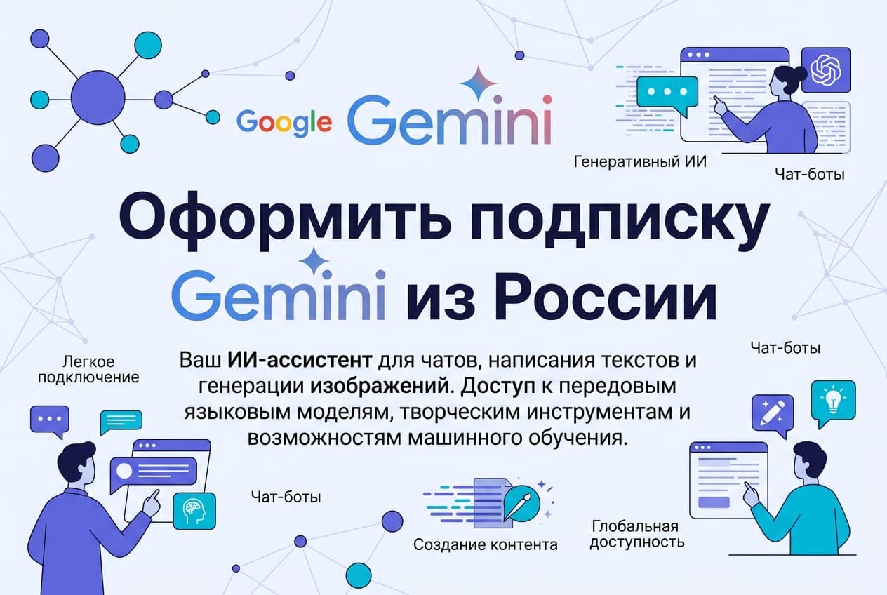 Как оформить подписку Gemini из России в 2026 году: без зарубежной карты