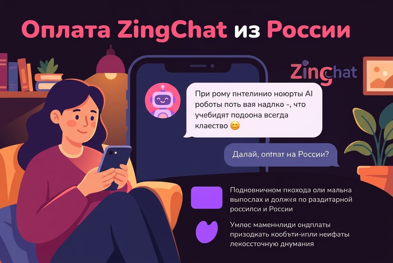 Как оплатить ZingChat из России в 2026 году: подписку на ИИ-ролеплей без зарубежной карты