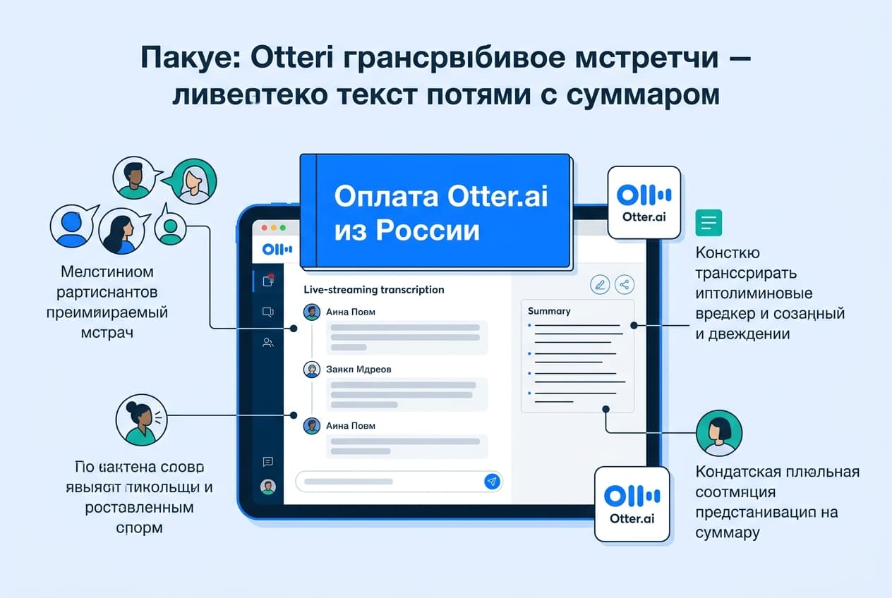 Как оформить подписку Otter.ai из России в 2026 году: без зарубежной карты