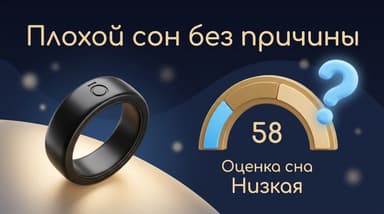 Oura ставит низкую оценку сна на ровном месте: разбираемся, в чём дело