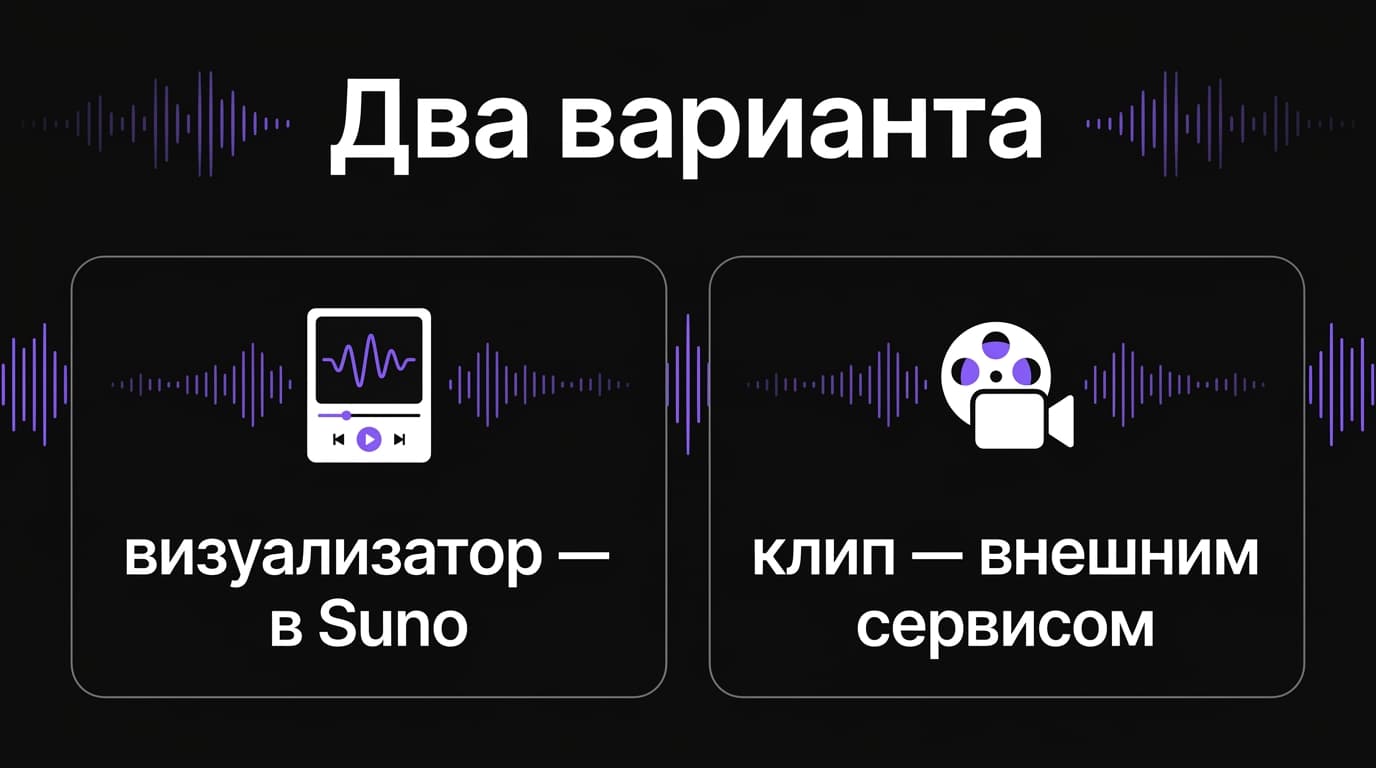 Из трека Suno — в клип: как получить видео к своей песне, а не просто крутящуюся обложку — фото 1