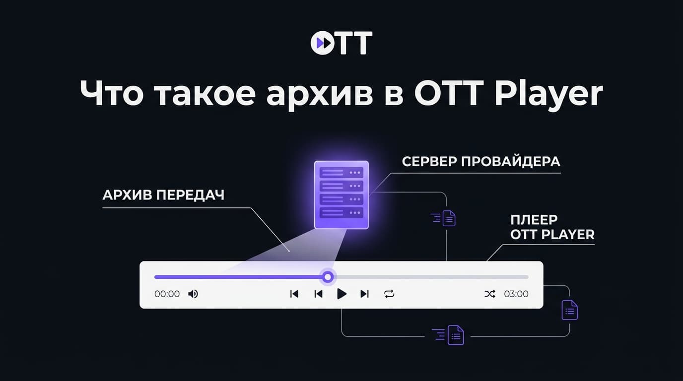 OTT Player: что такое поддержка архива и почему это не функция плеера