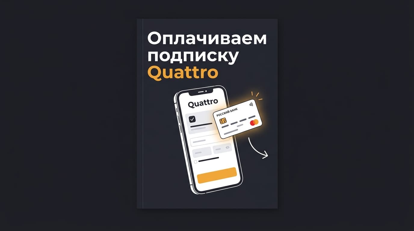 Подписка Quattro из России: рабочая схема оплаты в 2026 году