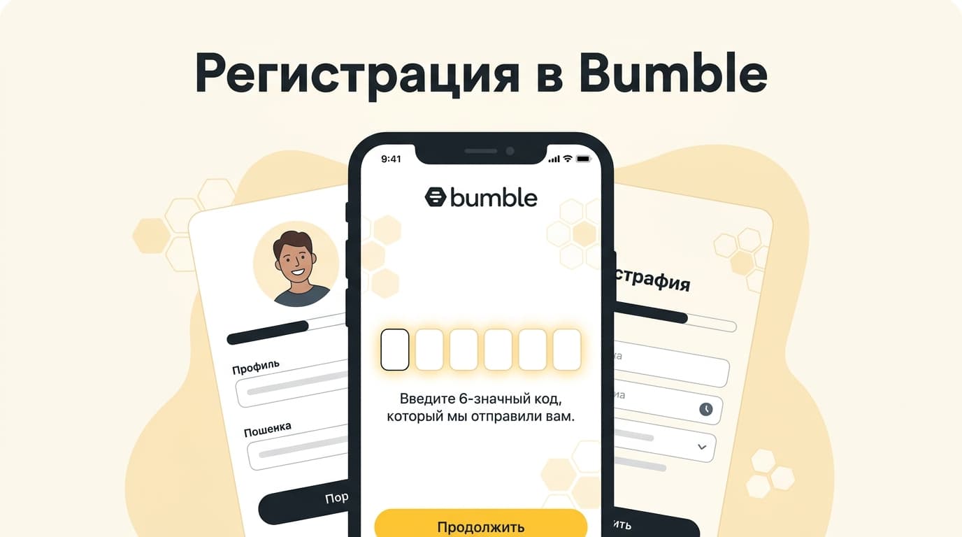 Bumble: как зарегистрироваться в России и не застрять на коде из SMS