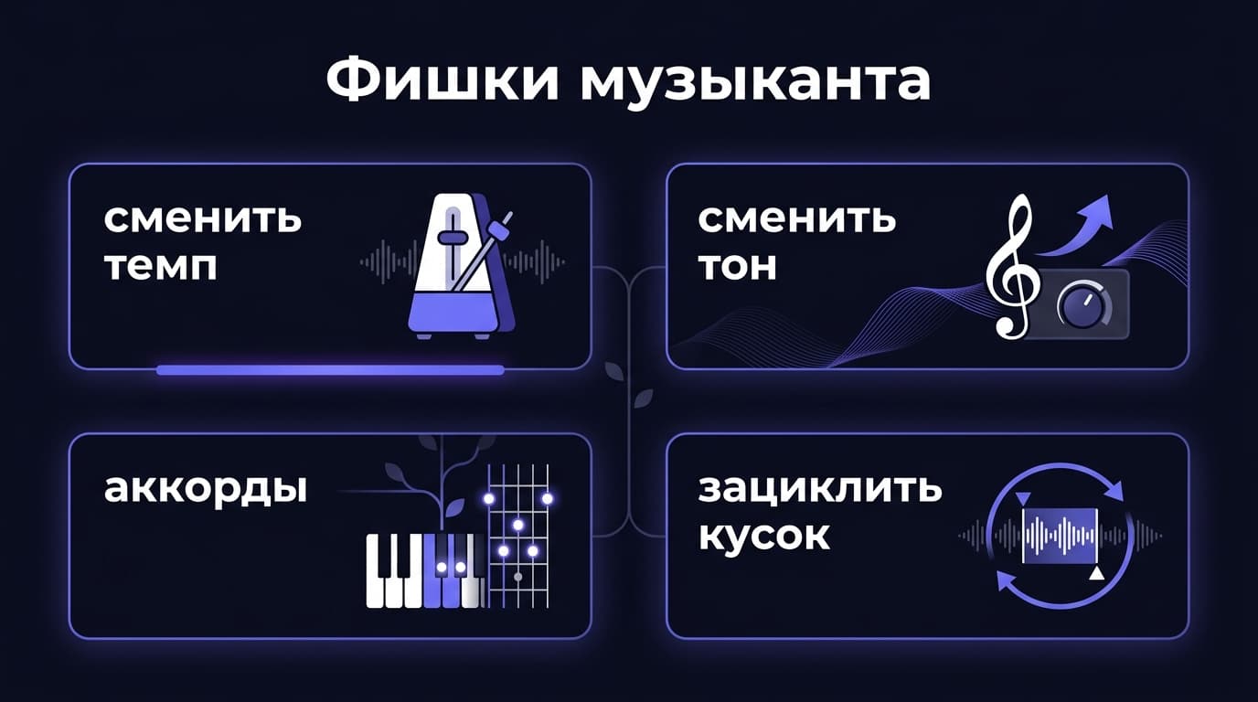 Аналоги Moises для музыкантов: чем разбирать песни и готовиться к репетиции — фото 1