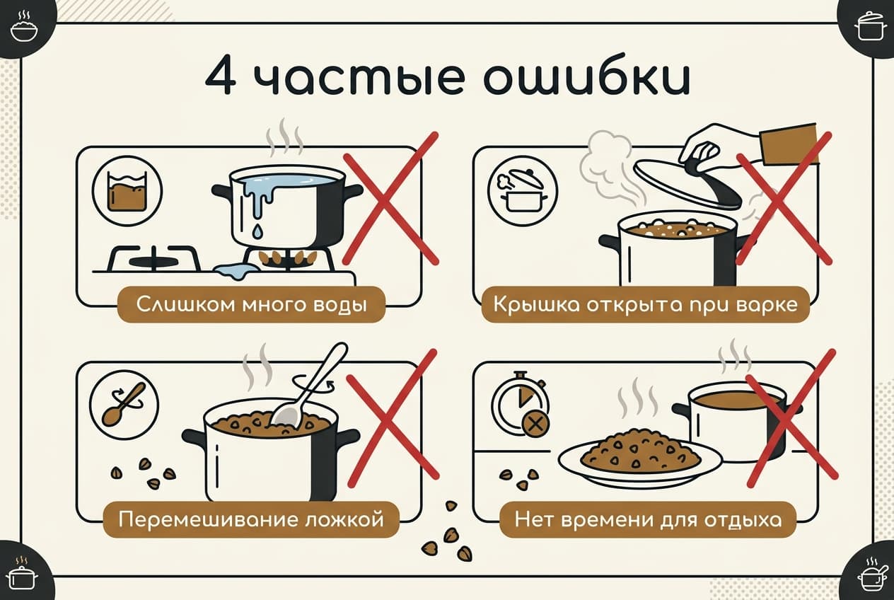 Сколько варить гречку после закипания: тайминги и пропорции — фото 3