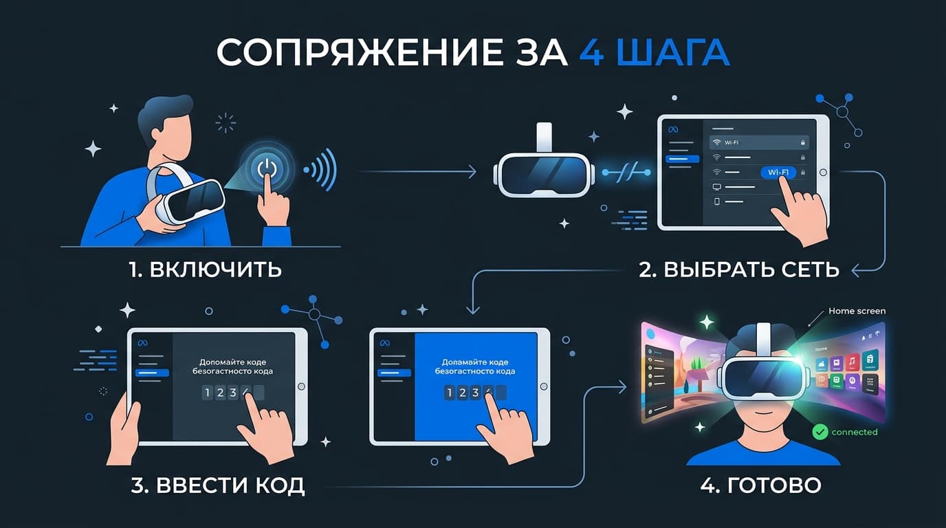 Как подключить Oculus Quest 3 к Meta Horizon: весь путь сопряжения по шагам — фото 3