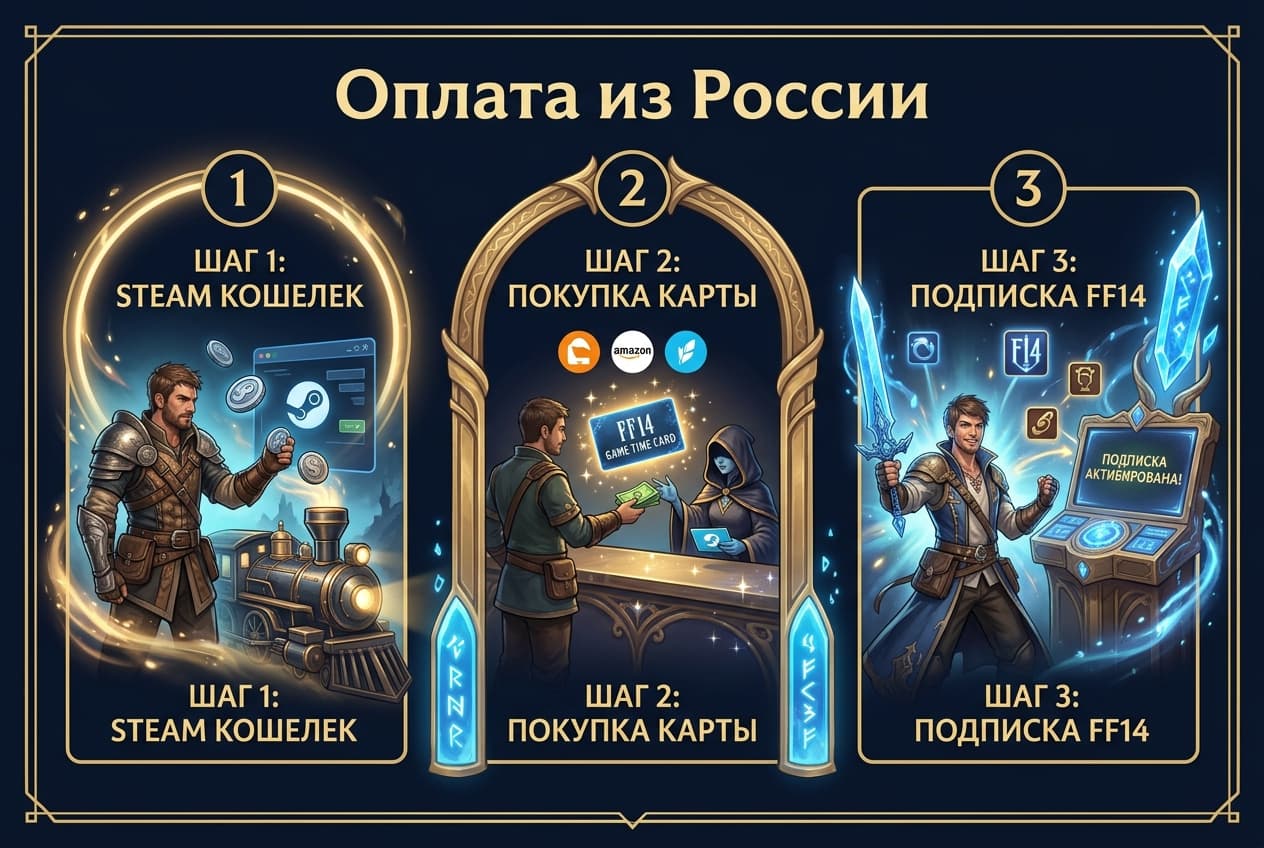 Как оплатить подписку FF14 из России в 2026 году — фото 3