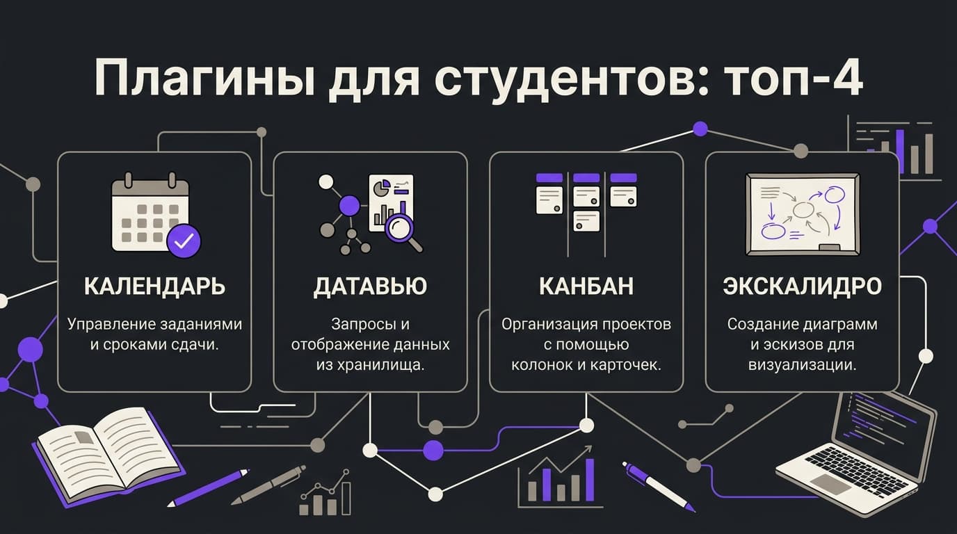 Как я организовал учебные конспекты в Obsidian, когда предметов стало слишком много — фото 2