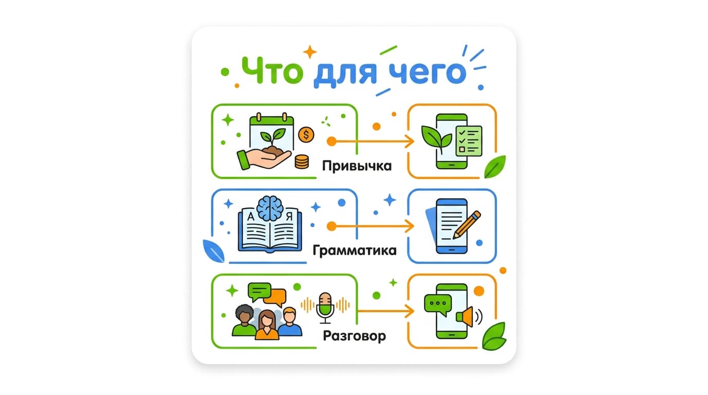 Какое приложение для изучения языков выбрать в 2026 году: разбор под разные цели — фото 2