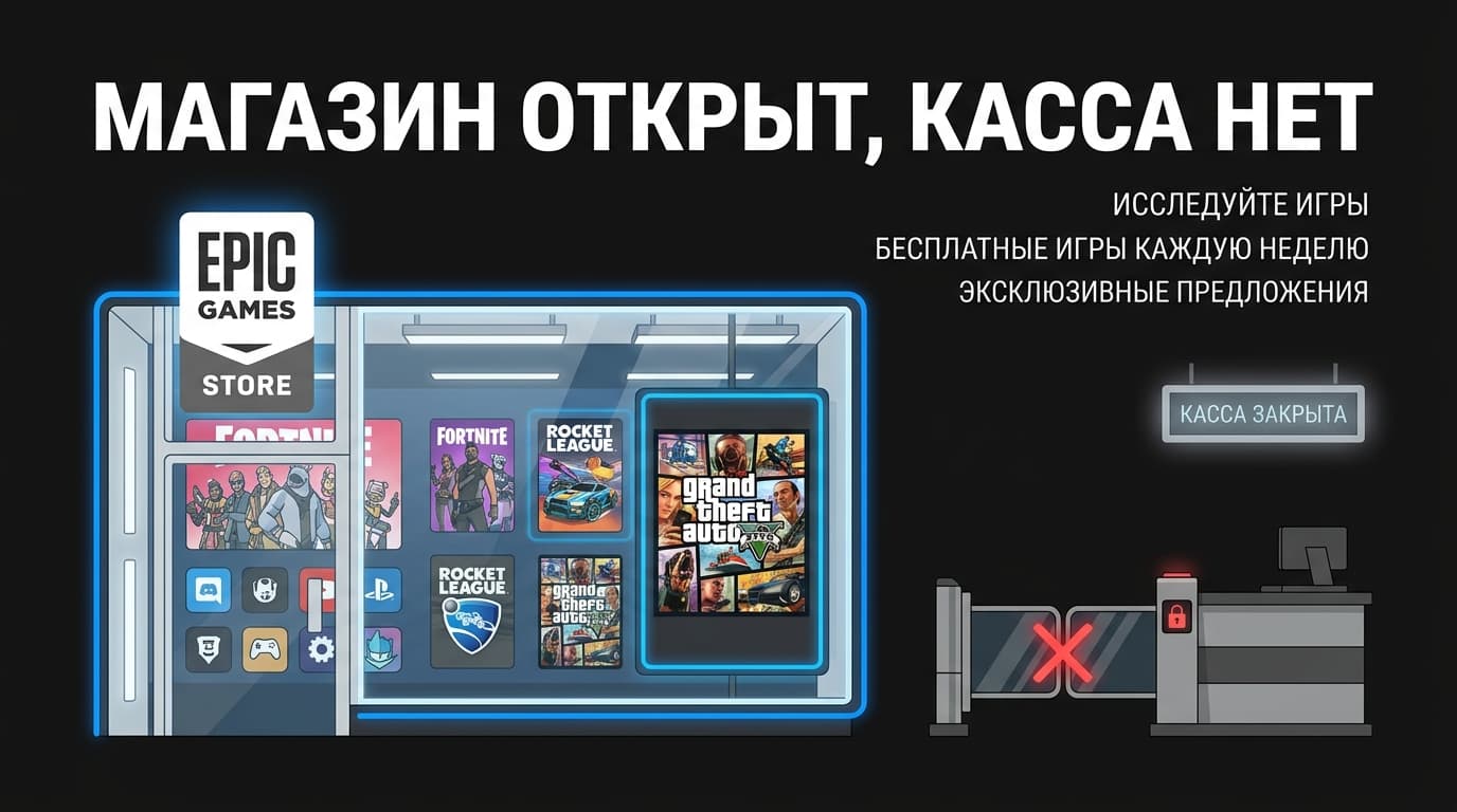 Работает ли Epic Games Store в России: что открывается, где стоп и что с деньгами на аккаунте