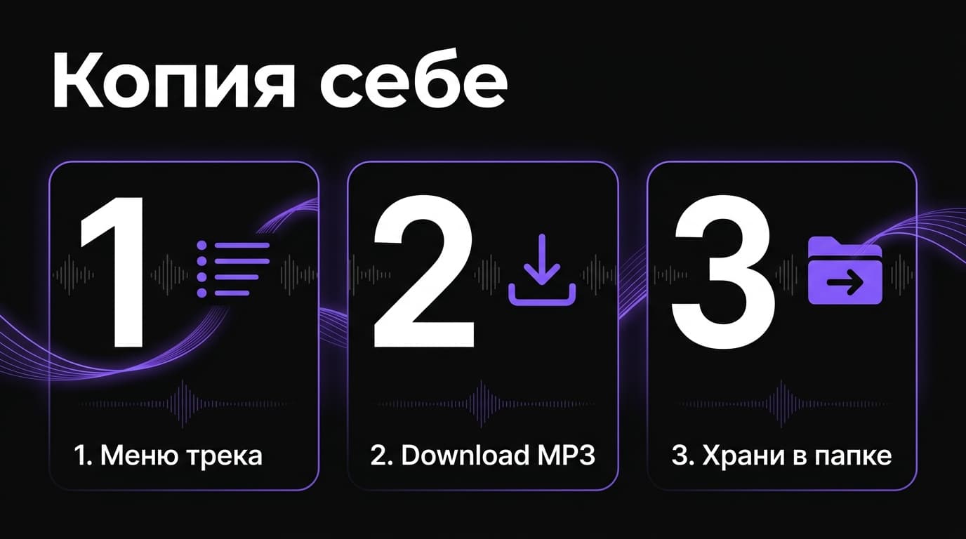 Где хранятся треки Suno и как не потерять сгенерированную песню — фото 2