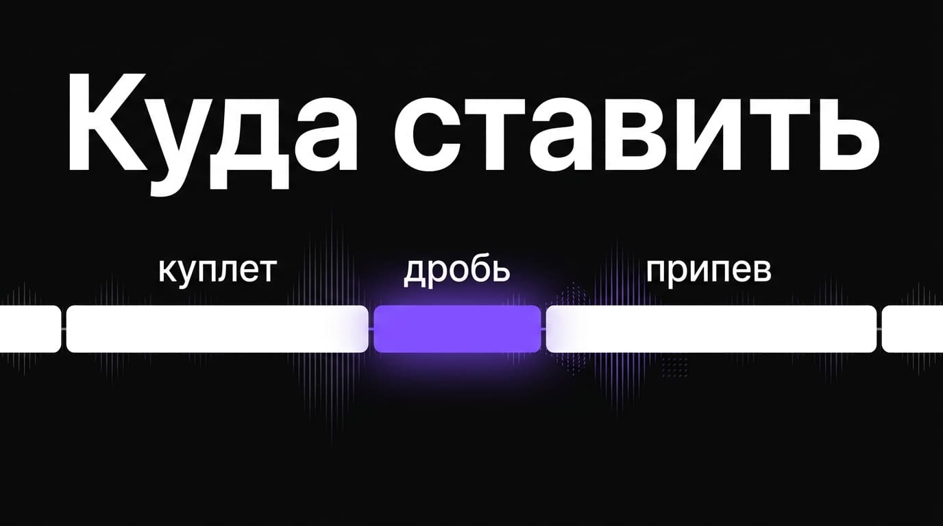 Барабанная дробь в Suno: какими тегами вызвать и куда вставить в трек — фото 2