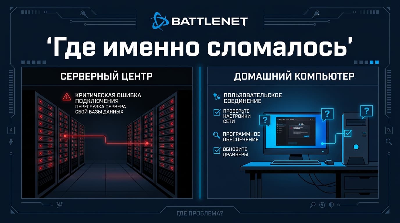 Battle.net не работает: как за две минуты понять, чья это поломка