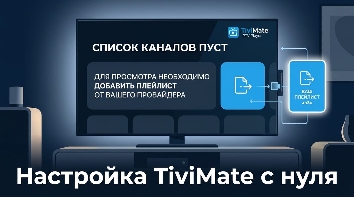 Как настроить TiviMate: плейлист от своего провайдера, телегид и порядок действий, при котором ничего не ломается