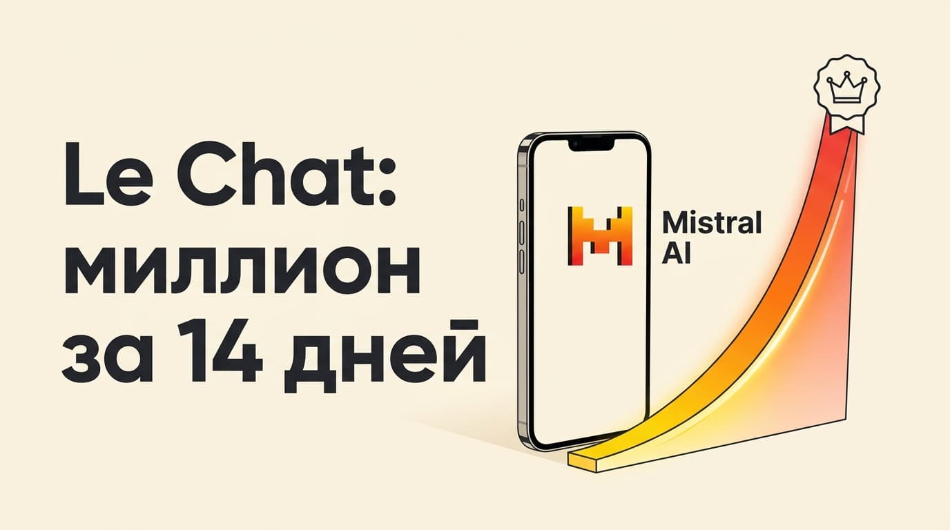 Le Chat набрал 1 млн скачиваний за 14 дней: что умеет нейросеть Mistral и сколько стоит Pro