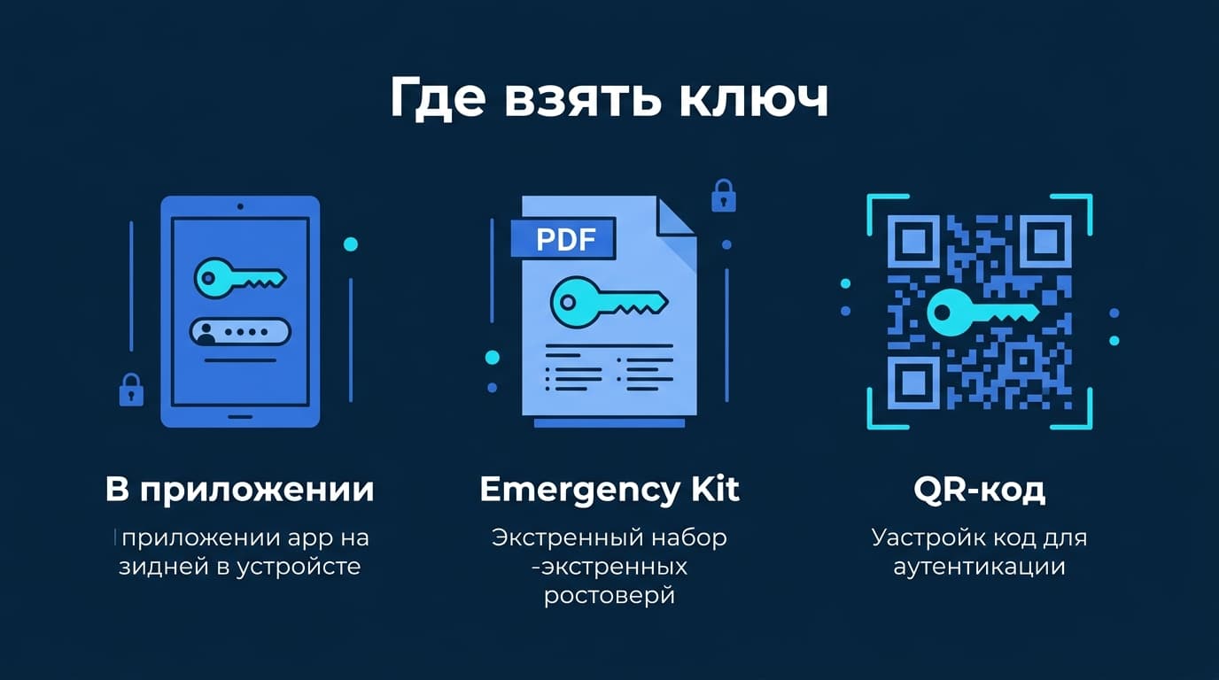 1Password просит Secret Key на новом устройстве: что это и как войти — фото 3