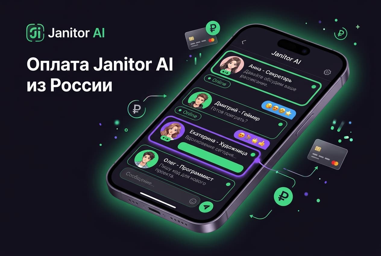 Как оформить подписку Janitor AI из России в 2026 году: без зарубежной карты