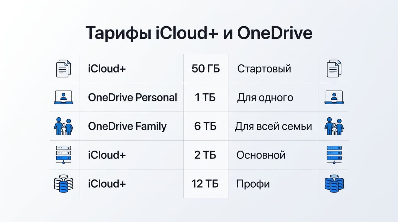 iCloud или OneDrive: что выбрать в 2026 году — фото 1