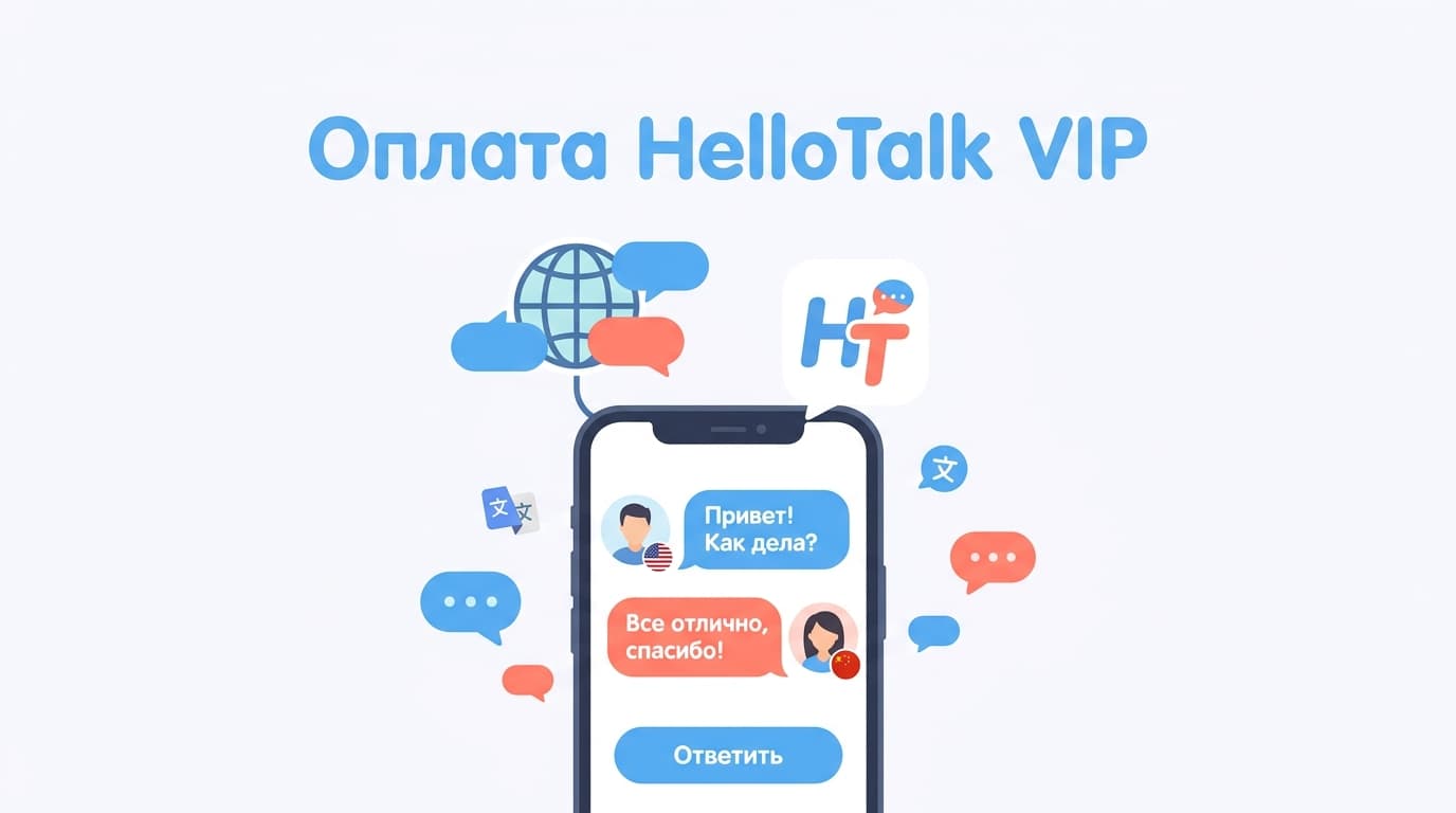 HelloTalk: как оплатить подписку из России в 2026 году и не потерять VIP