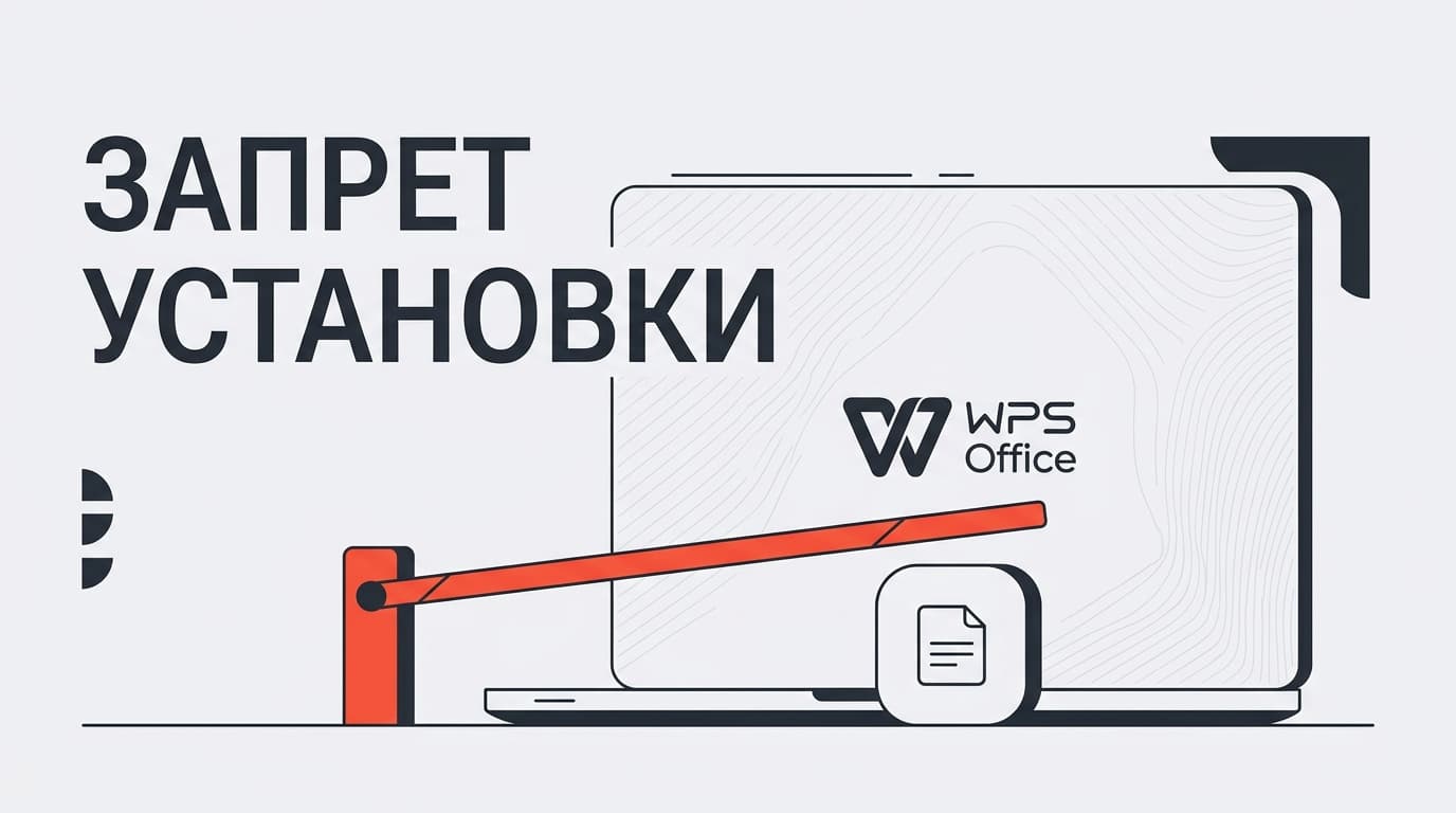 Как запретить установку WPS Office: три уровня защиты в Windows