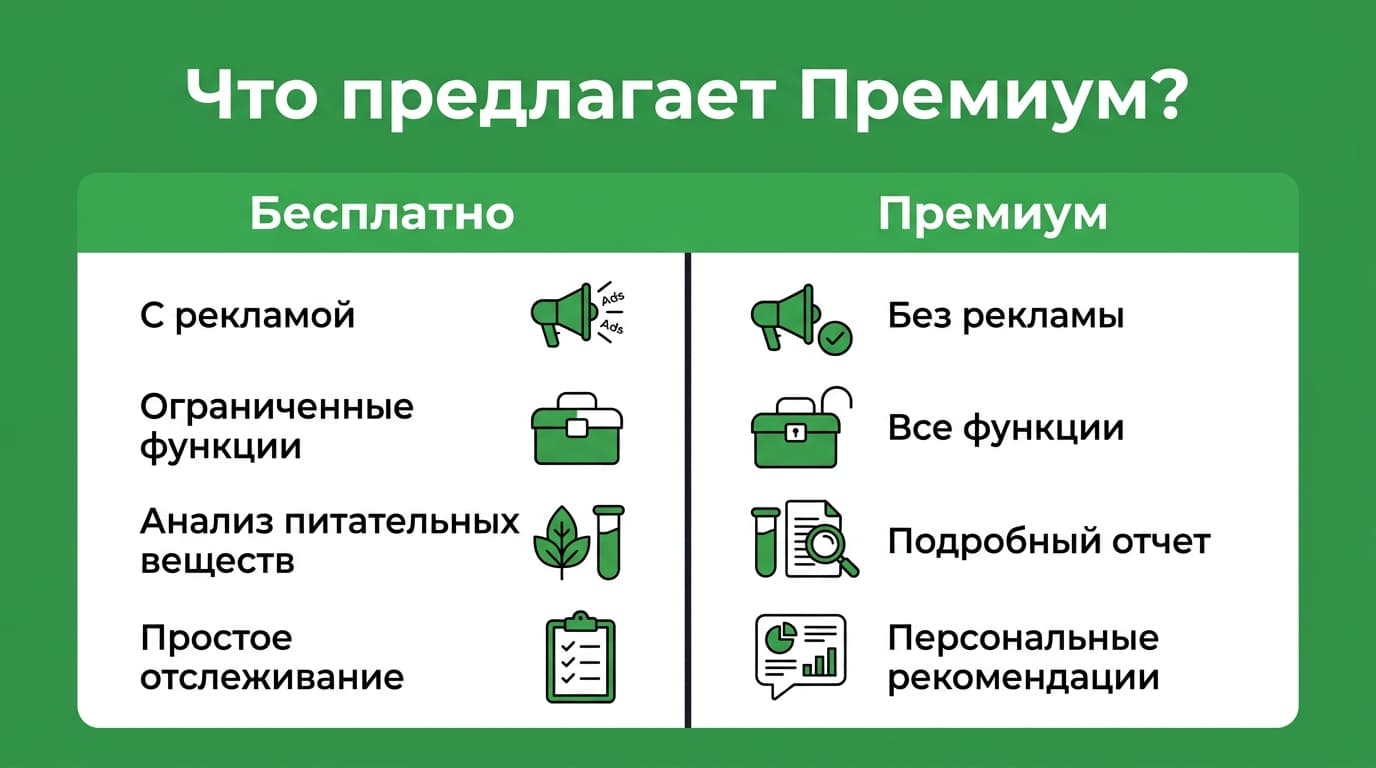 FatSecret Premium из России: за что платить и как оформить подписку в 2026 году — фото 1