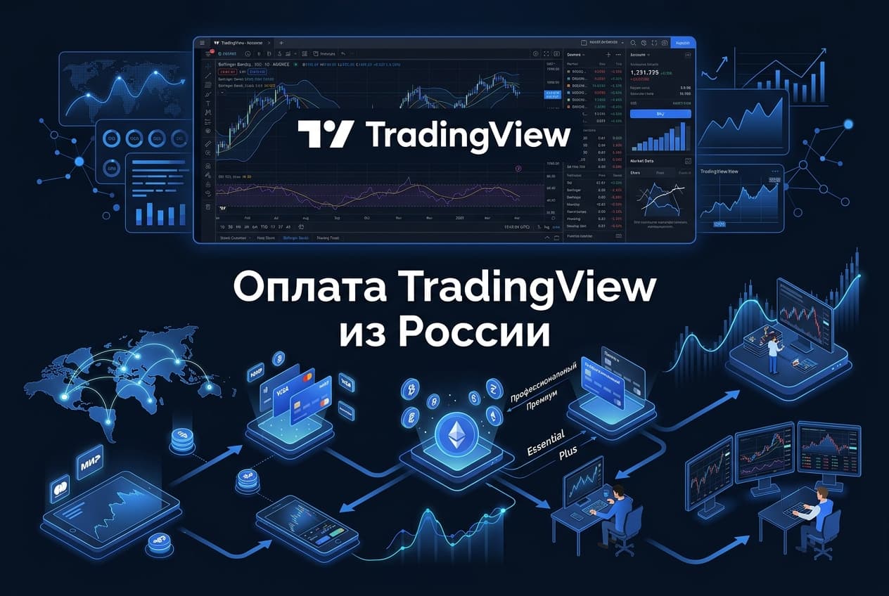 Как оформить подписку TradingView из России в 2026 году: без зарубежной карты