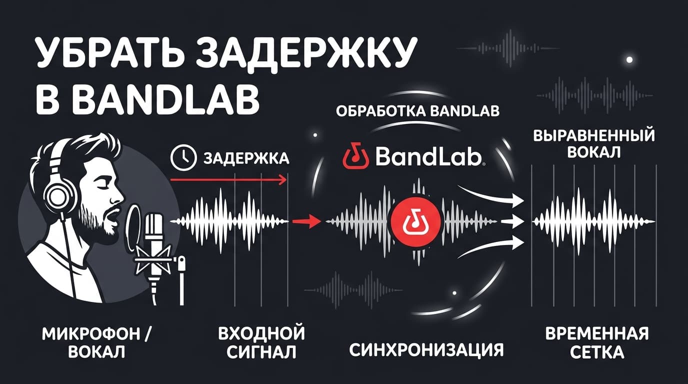 Задержка звука в BandLab: рабочий чеклист, чтобы голос в наушниках не отставал