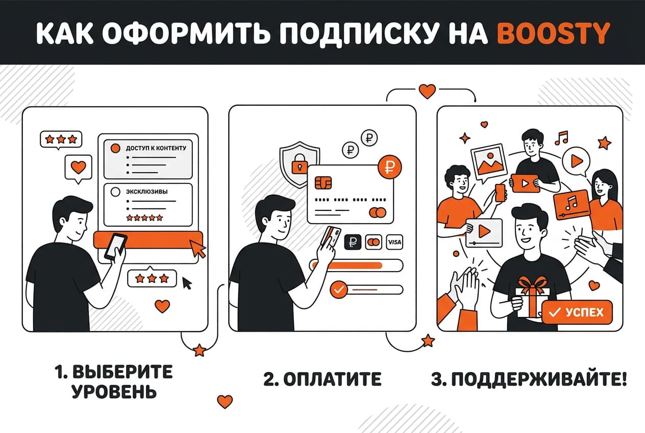 Как оплатить подписку на Boosty в 2026 году — фото 3