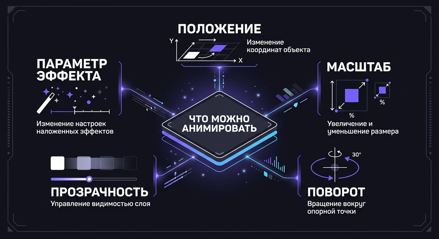 Как сделать ключевые кадры в Alight Motion: от первого ромба до кривых Bounce и Elastic — фото 2