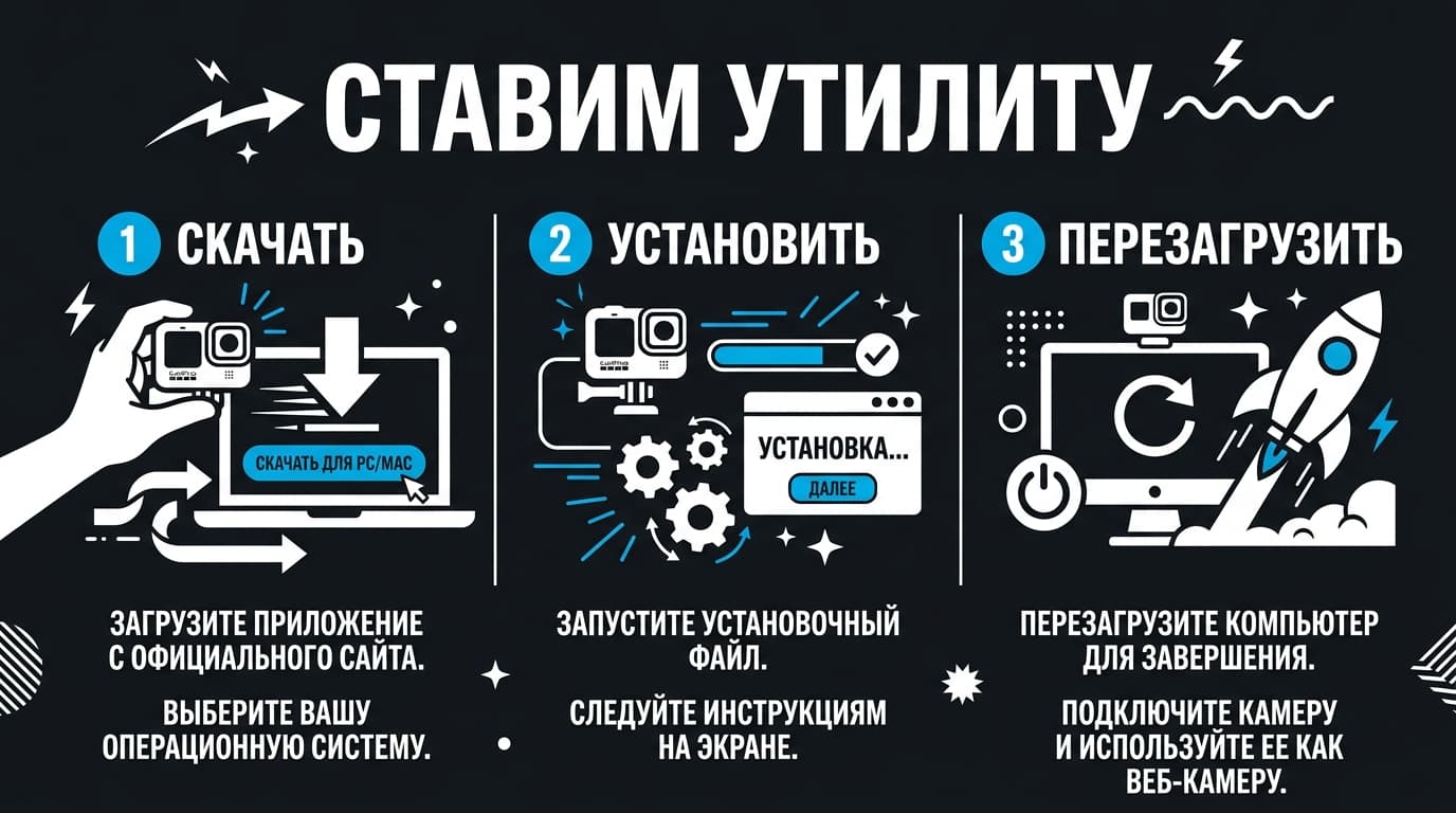 GoPro как веб-камера через USB: настройка утилиты и подключение — фото 2