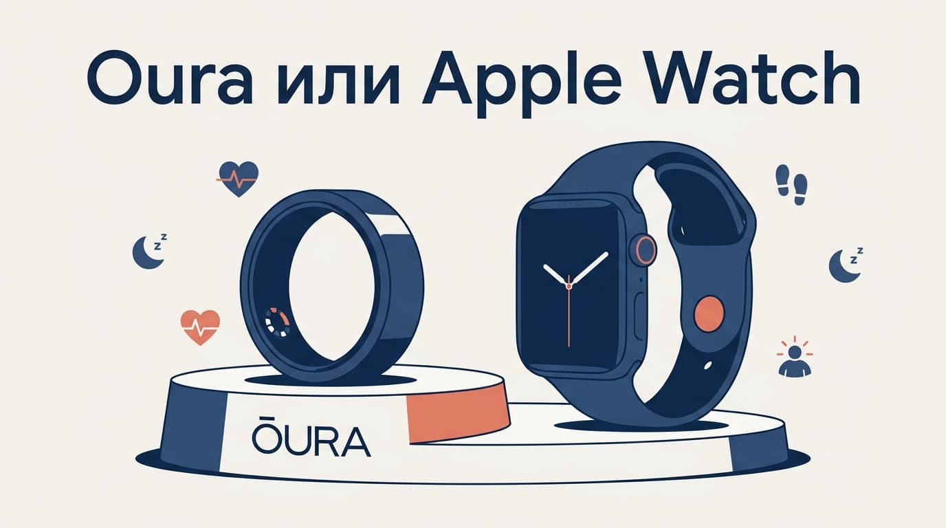 Кольцо Oura против Apple Watch: что действительно точнее следит за сном и здоровьем